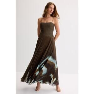 AMUR Sue Pleated Gown - Size 6